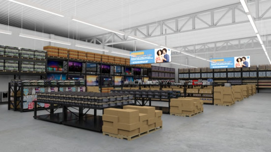 Conceito Sam’s Club  de 3.000m, 4.000m2 e 5.000m3 e Protótipos  - Autoria em BIG